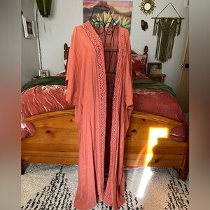 Boutique floor length duster